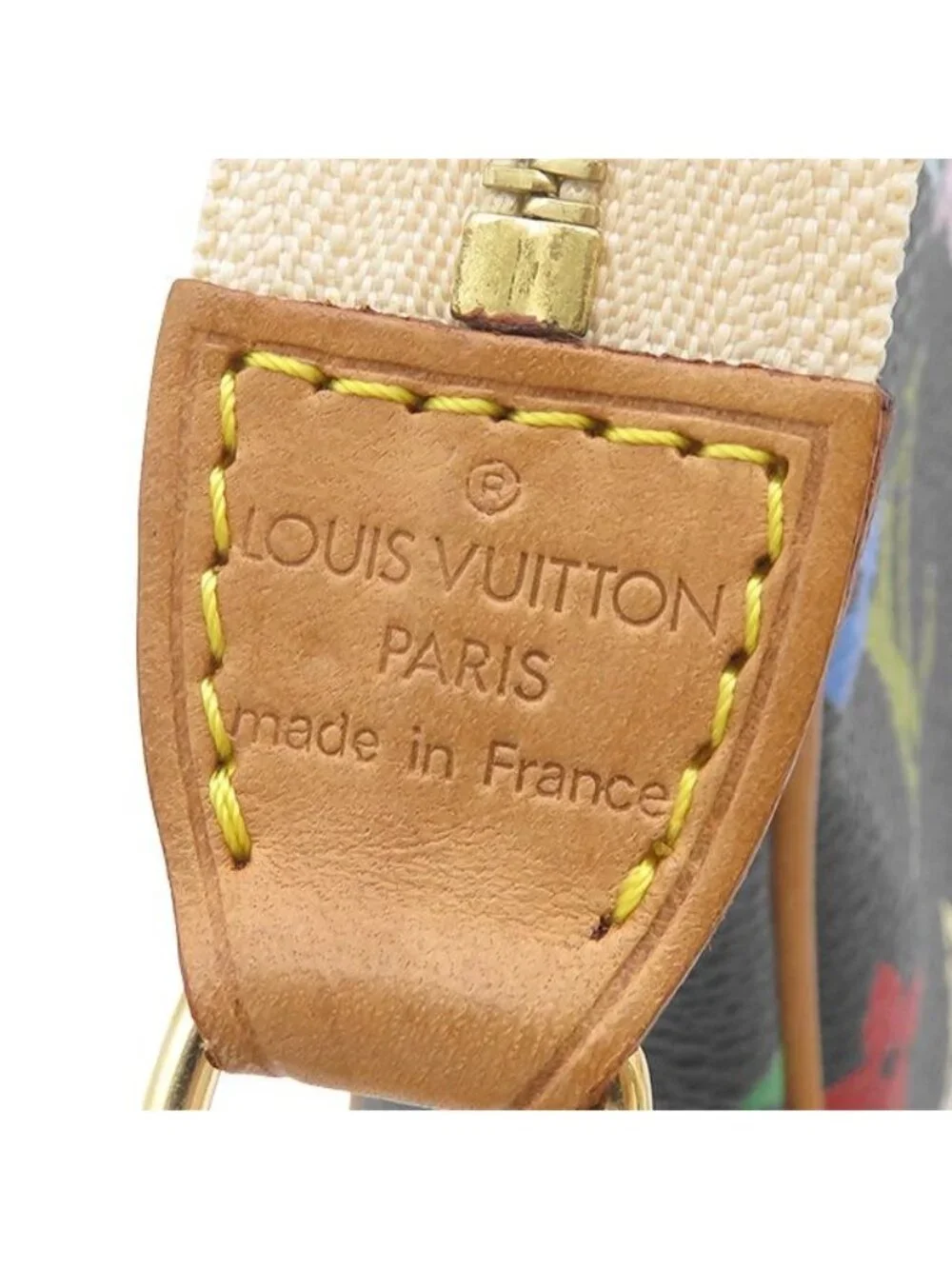 Louis Vuitton Pouch Pochette Accessoires Monogram Canvas Multicolor Noir Gold